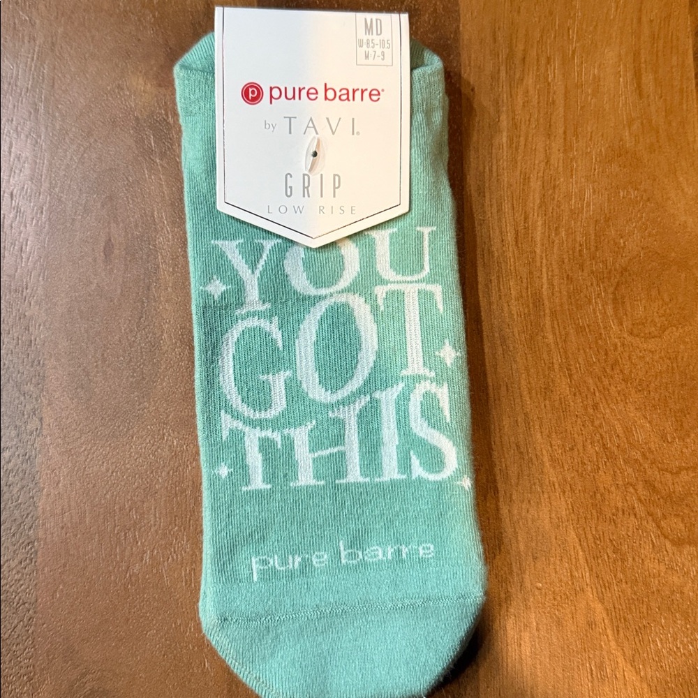 Pure Barre Aqua Grip Socks “you got this”!🥳🥳🥳🥳